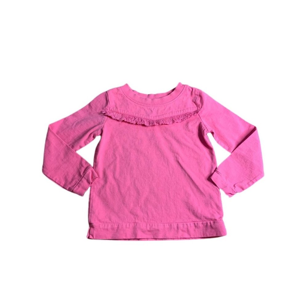Carters Toddler Girl Pink Western Fringe Long Sleeve Shirt 3T